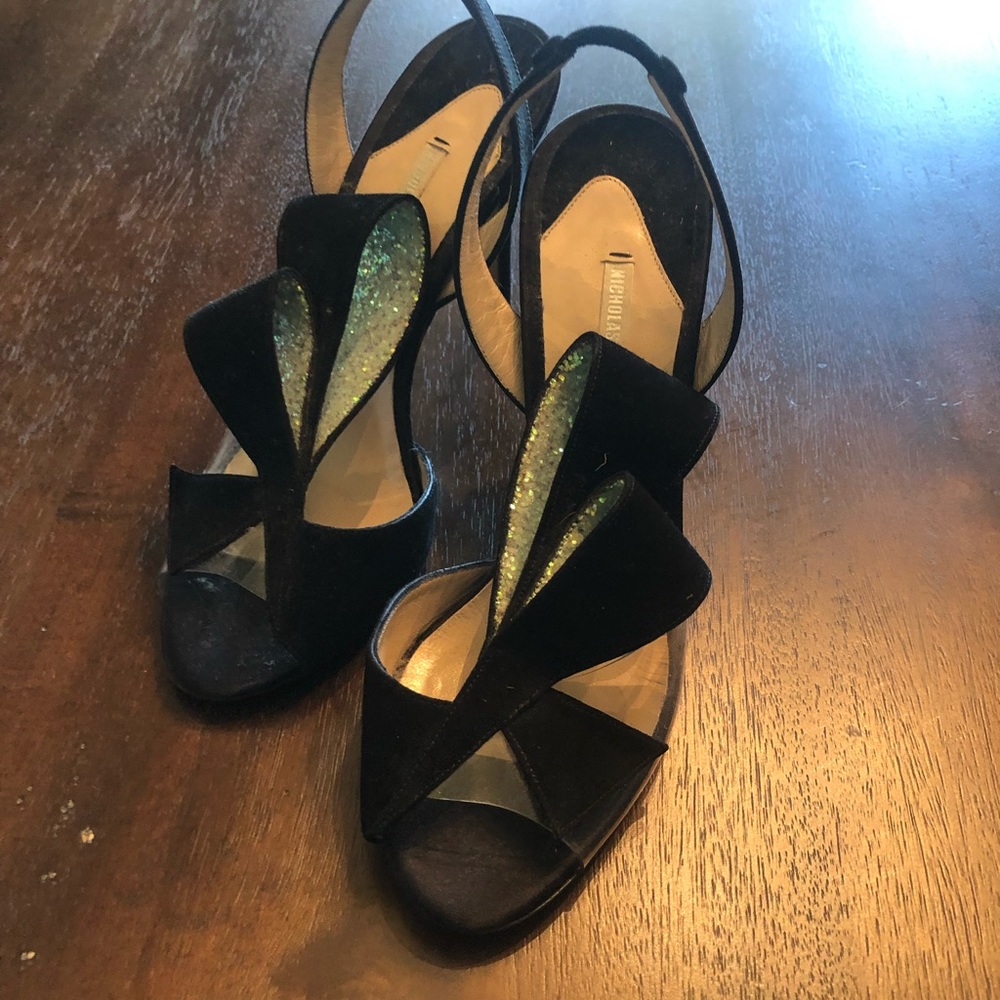 Nicholas Kirkwood black heels, size 7